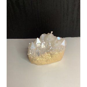 NEW Spirit Quartz Gold & White Candle